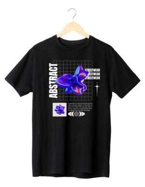 Downtown Fusion: Blue Nebula Streetwear Tee