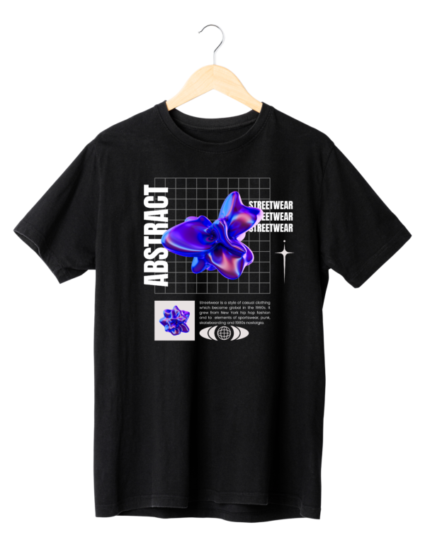 Downtown Fusion: Blue Nebula Streetwear Tee
