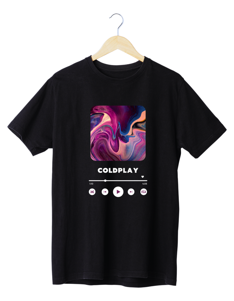 Melodic Waves Coldplay Men’s T-Shirt