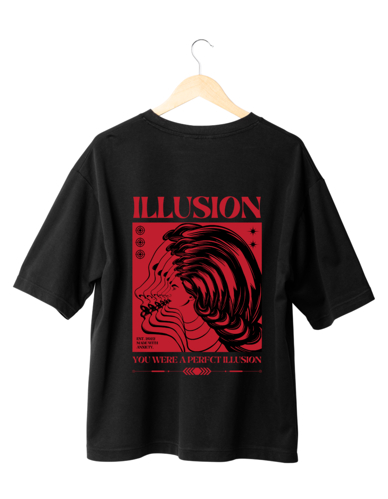 Mind’s Mirage Illusion Unisex T-Shirt (Oversized)