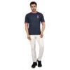 Men's Crew Neck T-shirt (Navy Blue)
