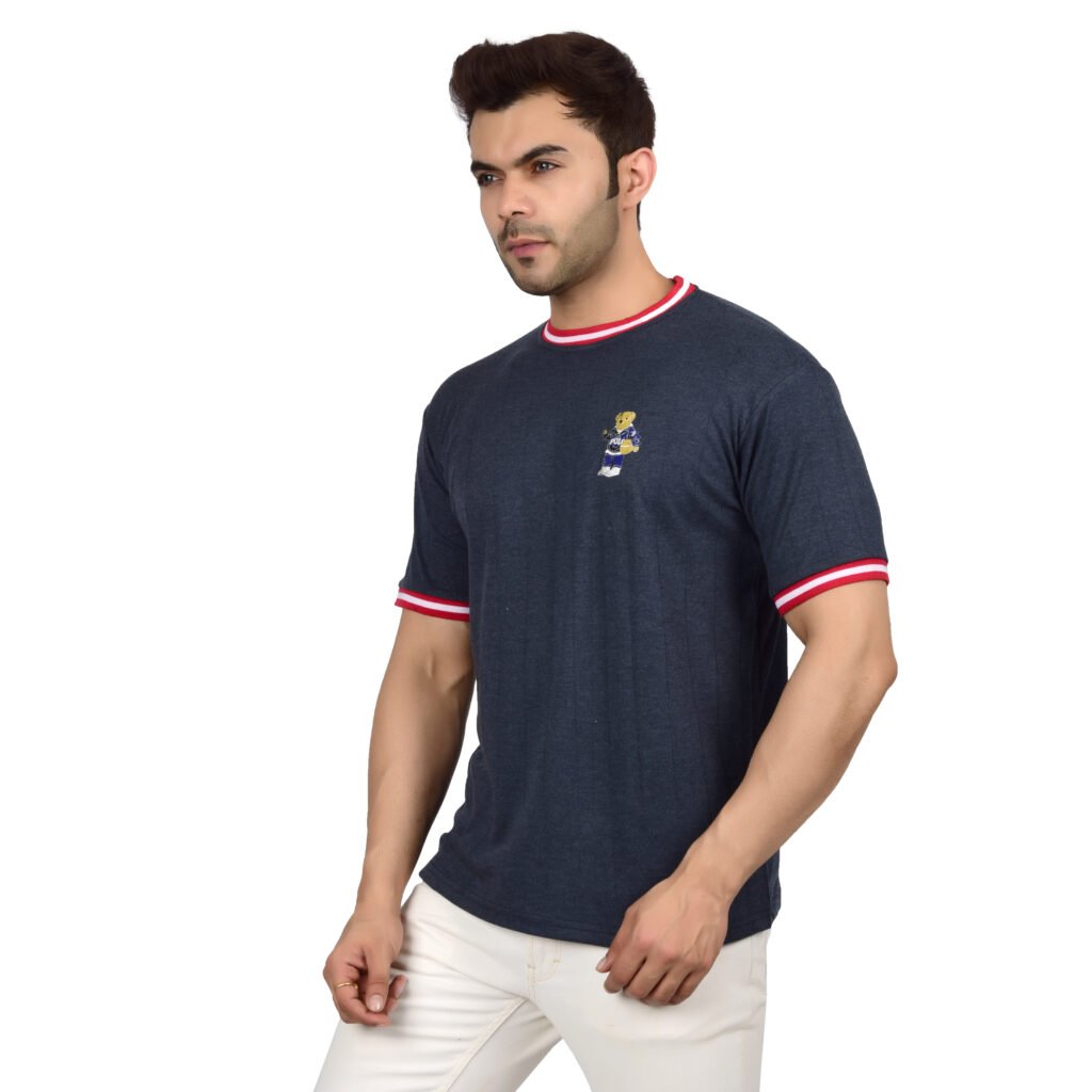 Men’s Crew Neck T-shirt (Navy Blue)