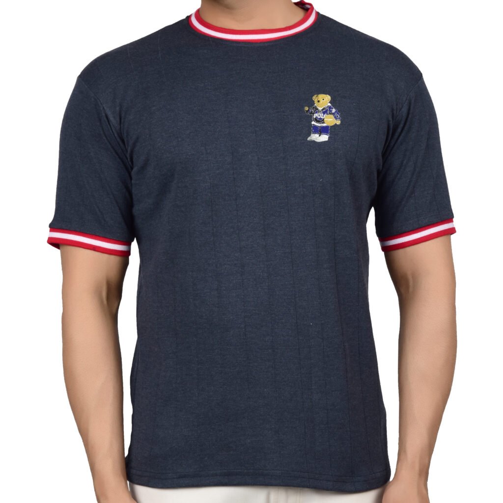 Men’s Crew Neck T-shirt (Navy Blue)