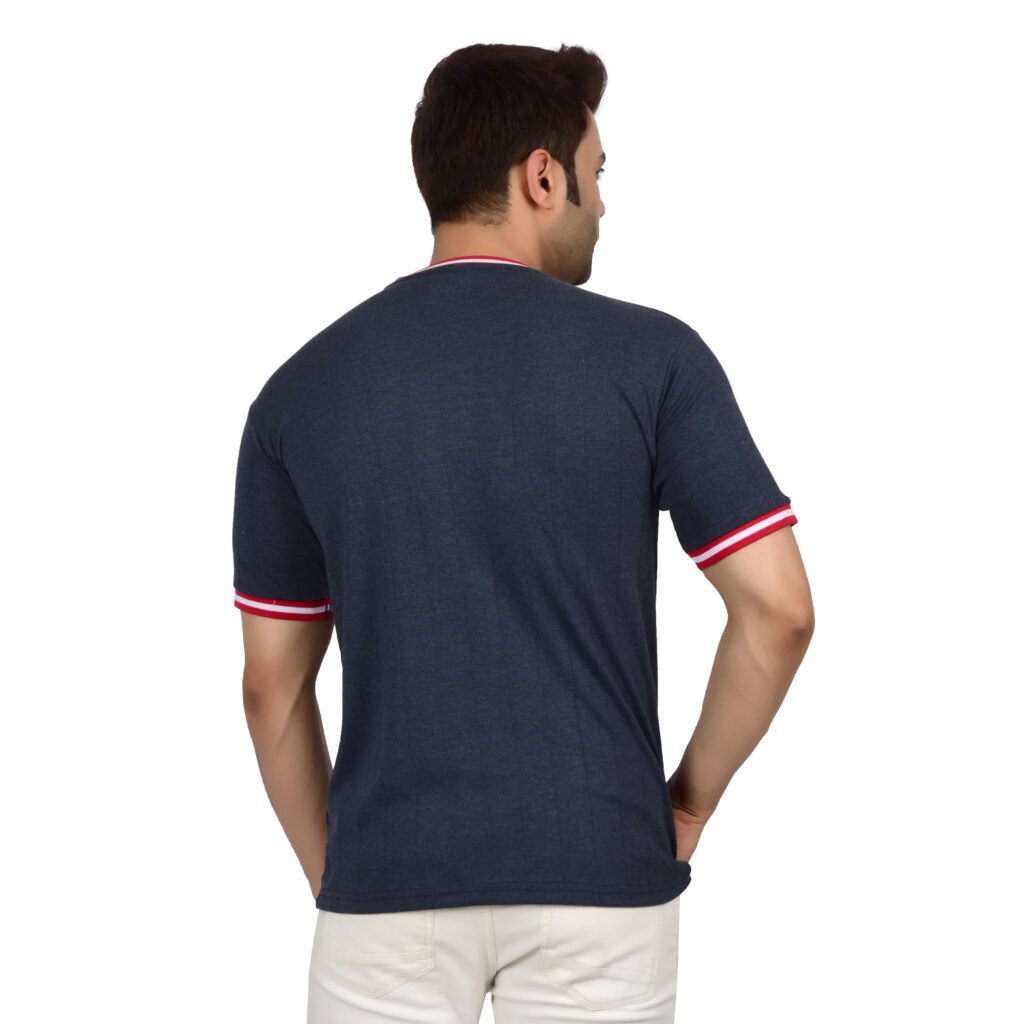 Men’s Crew Neck T-shirt (Navy Blue)