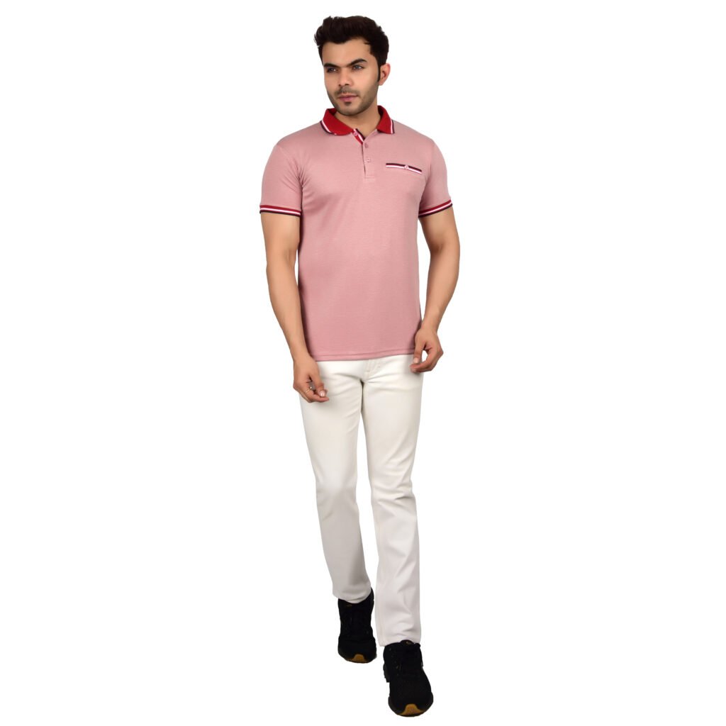 Men’s Polo T-shirt (Pink)