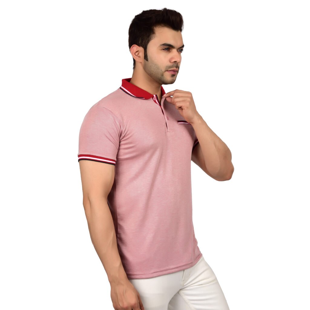 Men’s Polo T-shirt (Pink)