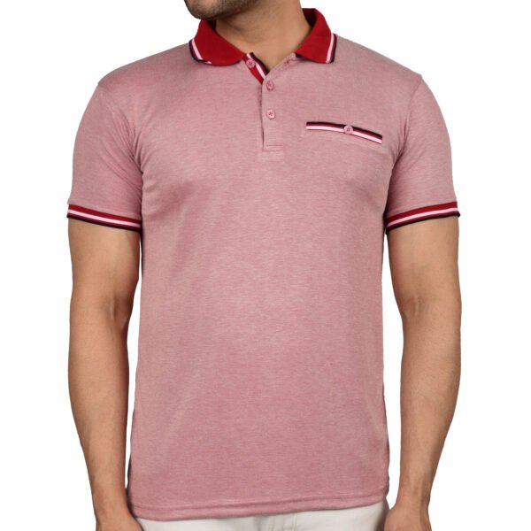 Men's Polo T-shirt (Pink)