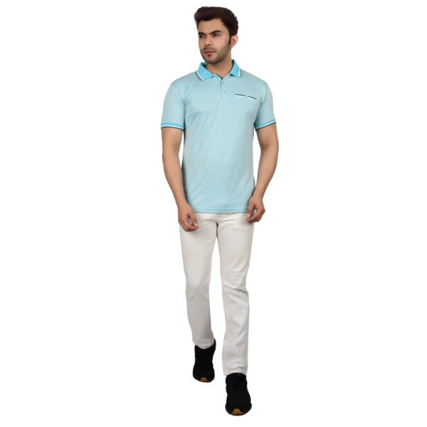 Men's Polo T-shirt (Blue)