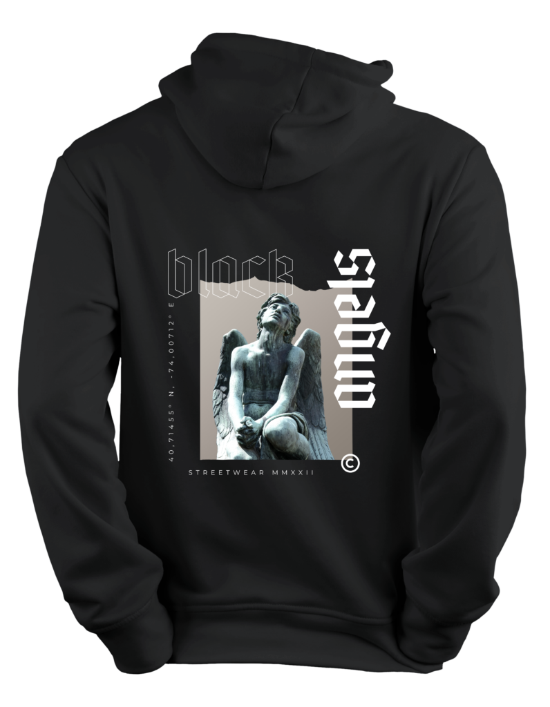 Urban Mythos Black Angels Hoodie – Regular Fit