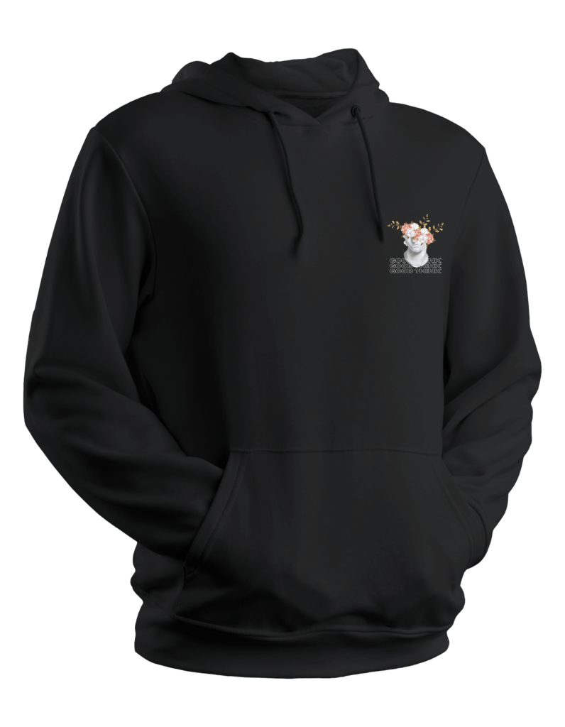 Floral Intellect Good Think Hoodie – Regular Fit Size- M, L, XL