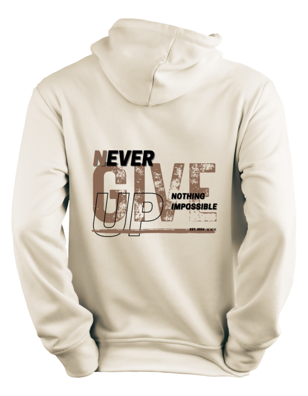 Never Give Up Hoodie - Regular Fit