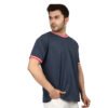 Men's Solid Blue T-shirt (Oversized)