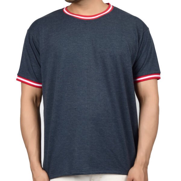 Men's Solid Blue T-shirt (Oversized)