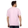 Men's Solid Pink Cotton T-shirt (Oversized)