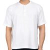 Men's Solid White Cotton T-shirt (Oversized)