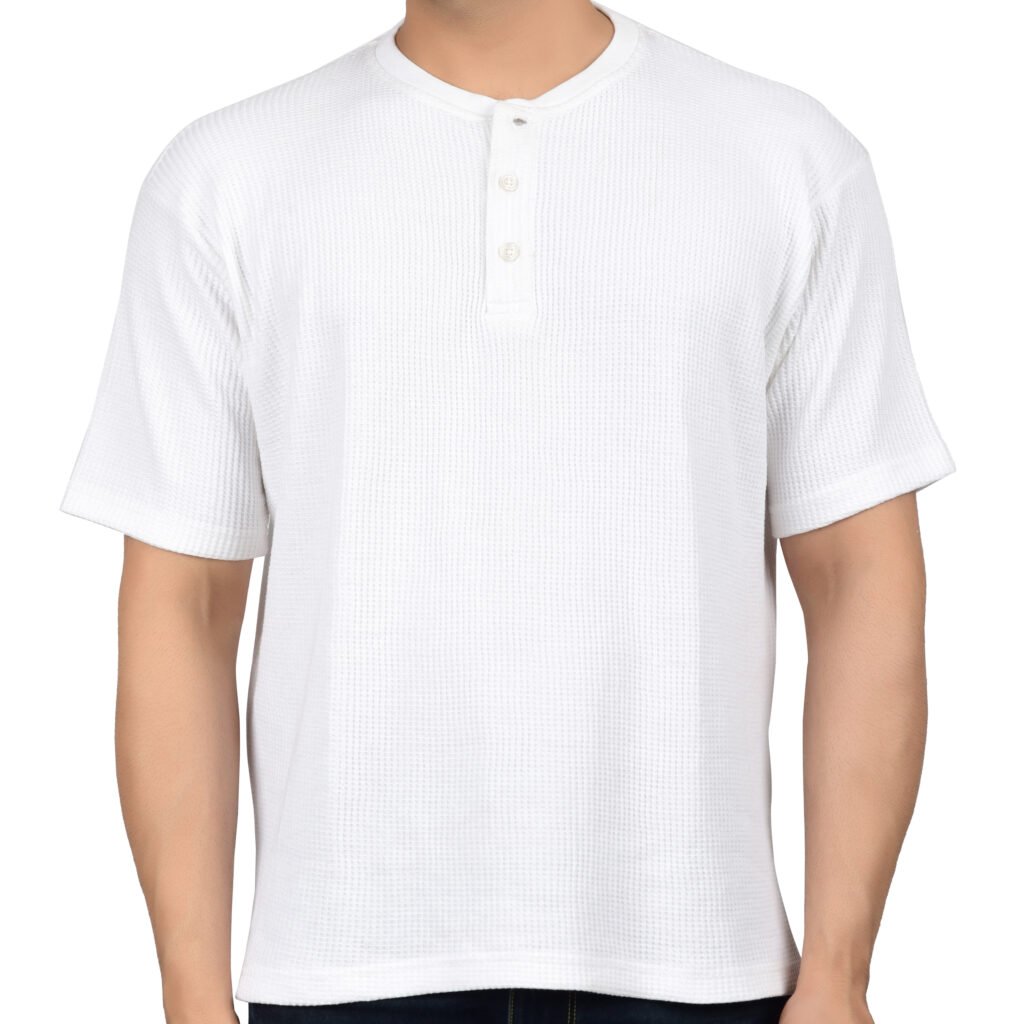 Men’s Solid White Cotton T-shirt (Oversized)