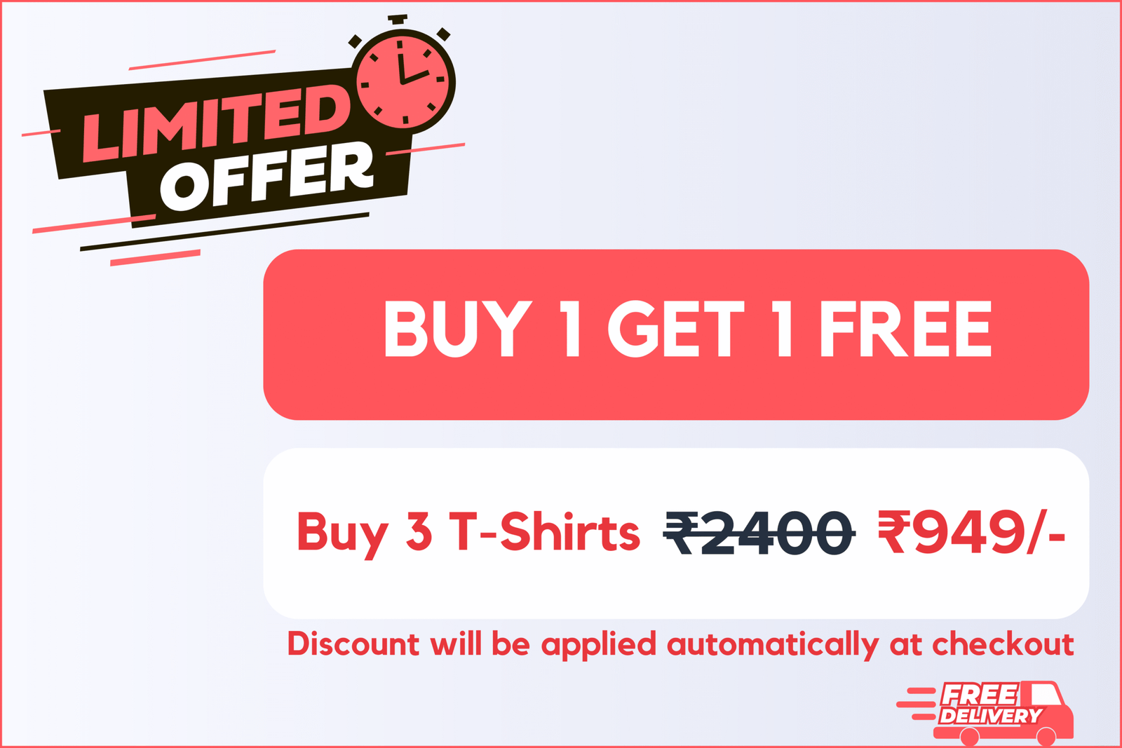 Oversized Fit T-Shirts Promotion