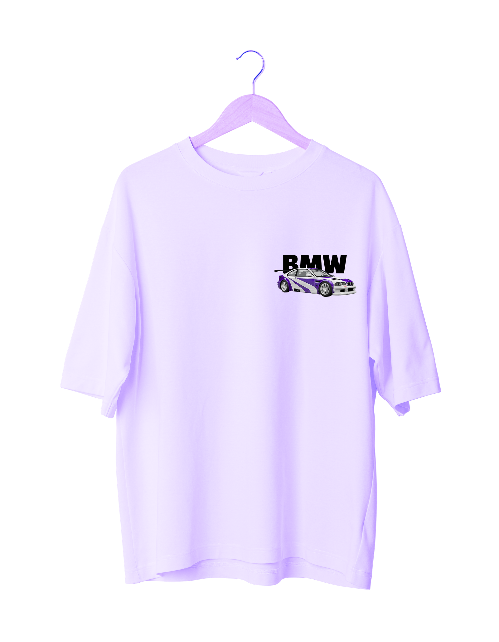 BMW M3 GTR T-Shirt with blueprint graphics and racing car illustration