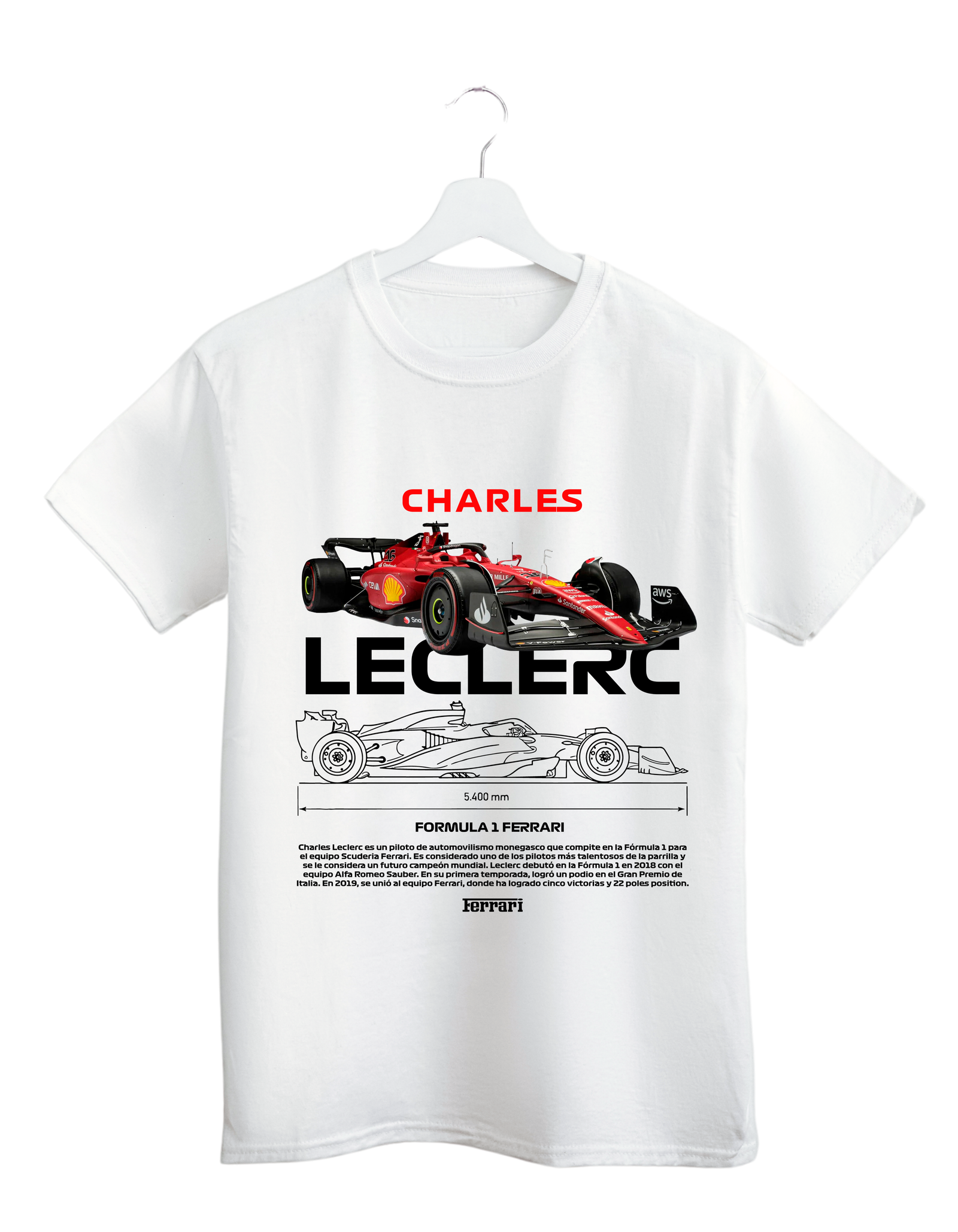 Charles Leclerc Ferrari Formula 1 T-Shirt