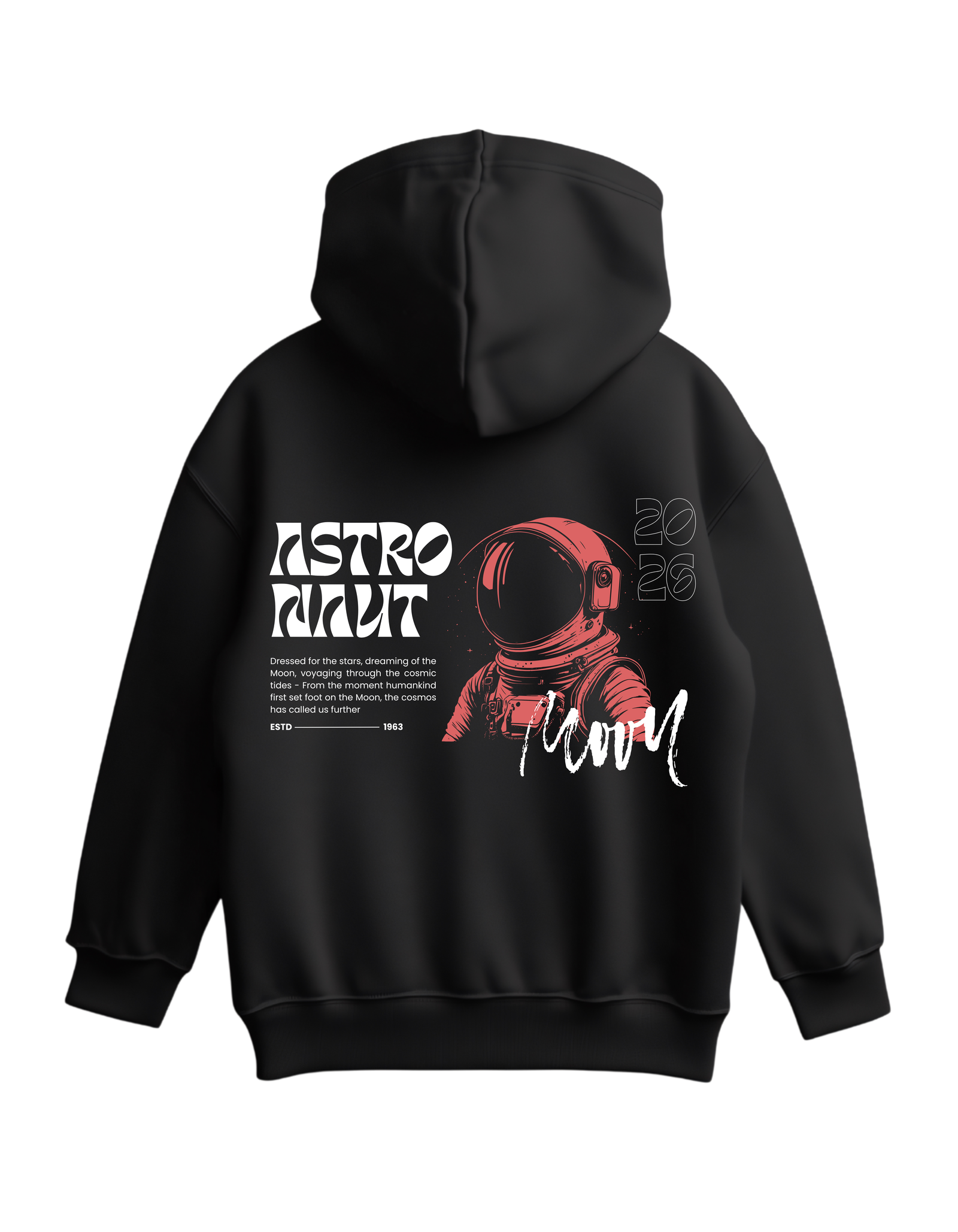 Astronaut Oversized Hoodie - Back