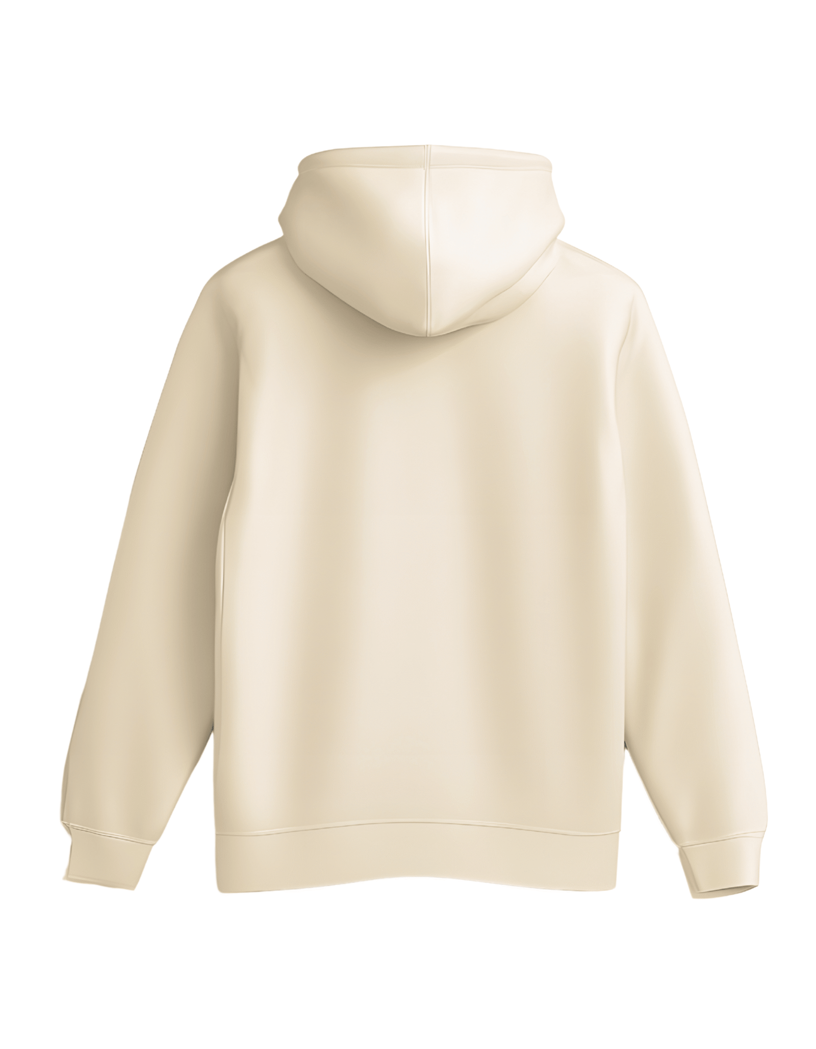 Plain Beige Hoodie  - Oversized Fit