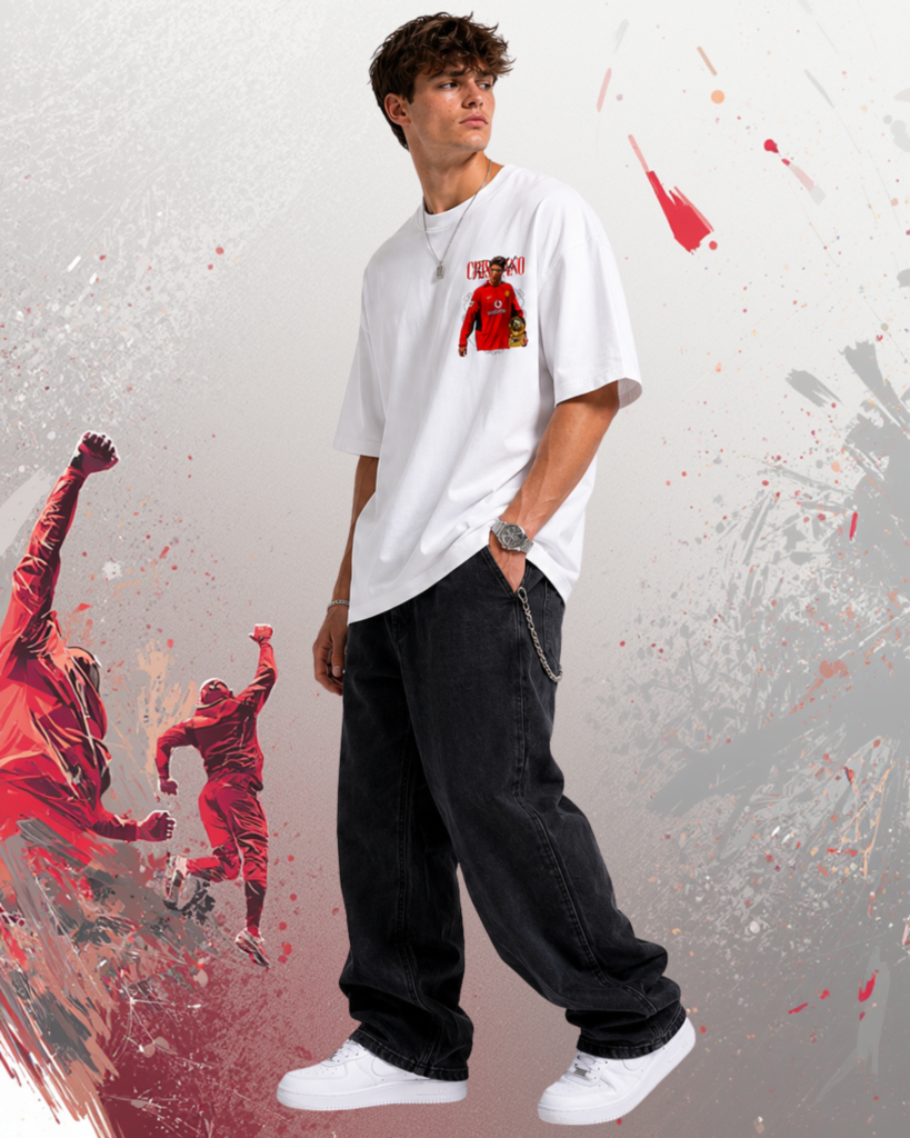 Cristiano Ronaldo T-Shirt White (Oversized)