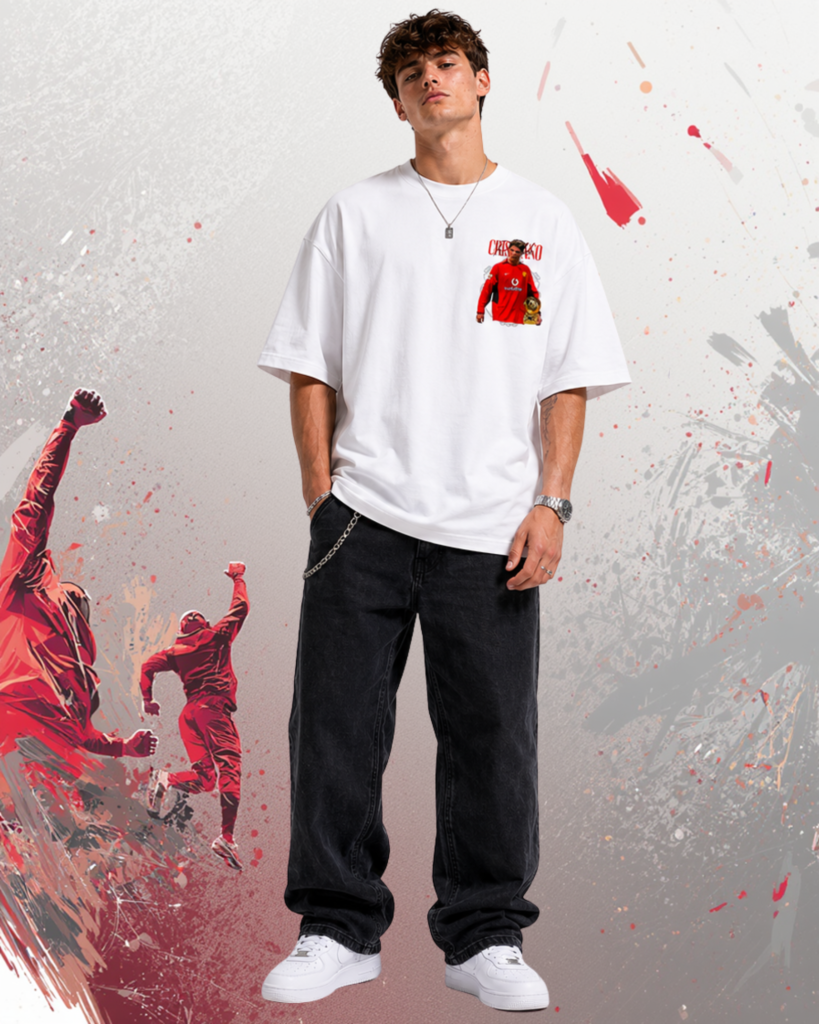 Cristiano Ronaldo T-Shirt White (Oversized)