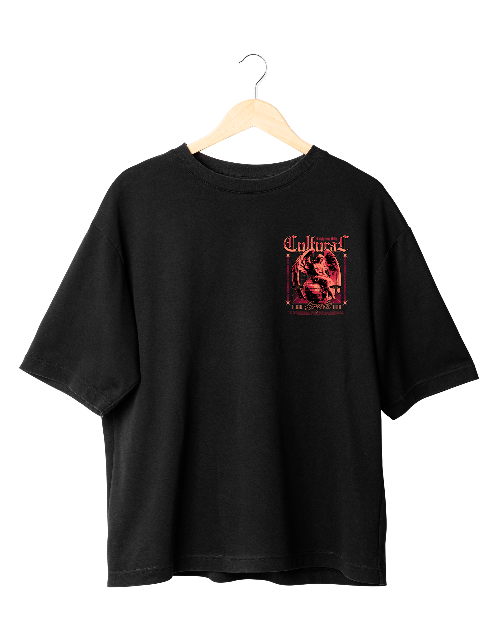 Cultural T-Shirt Streetwear Black