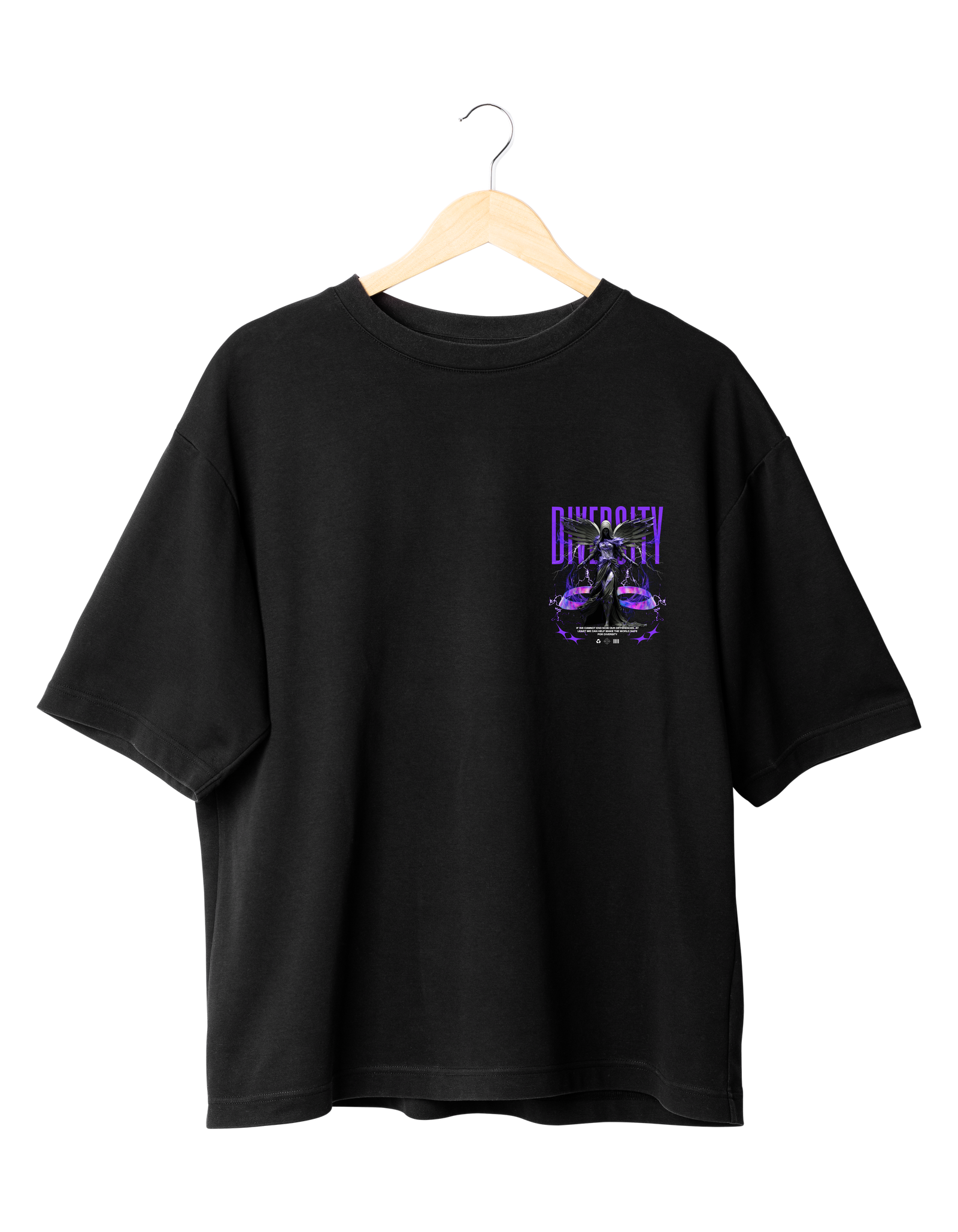 Diversity T-Shirt BLACK (OVERSIZED)