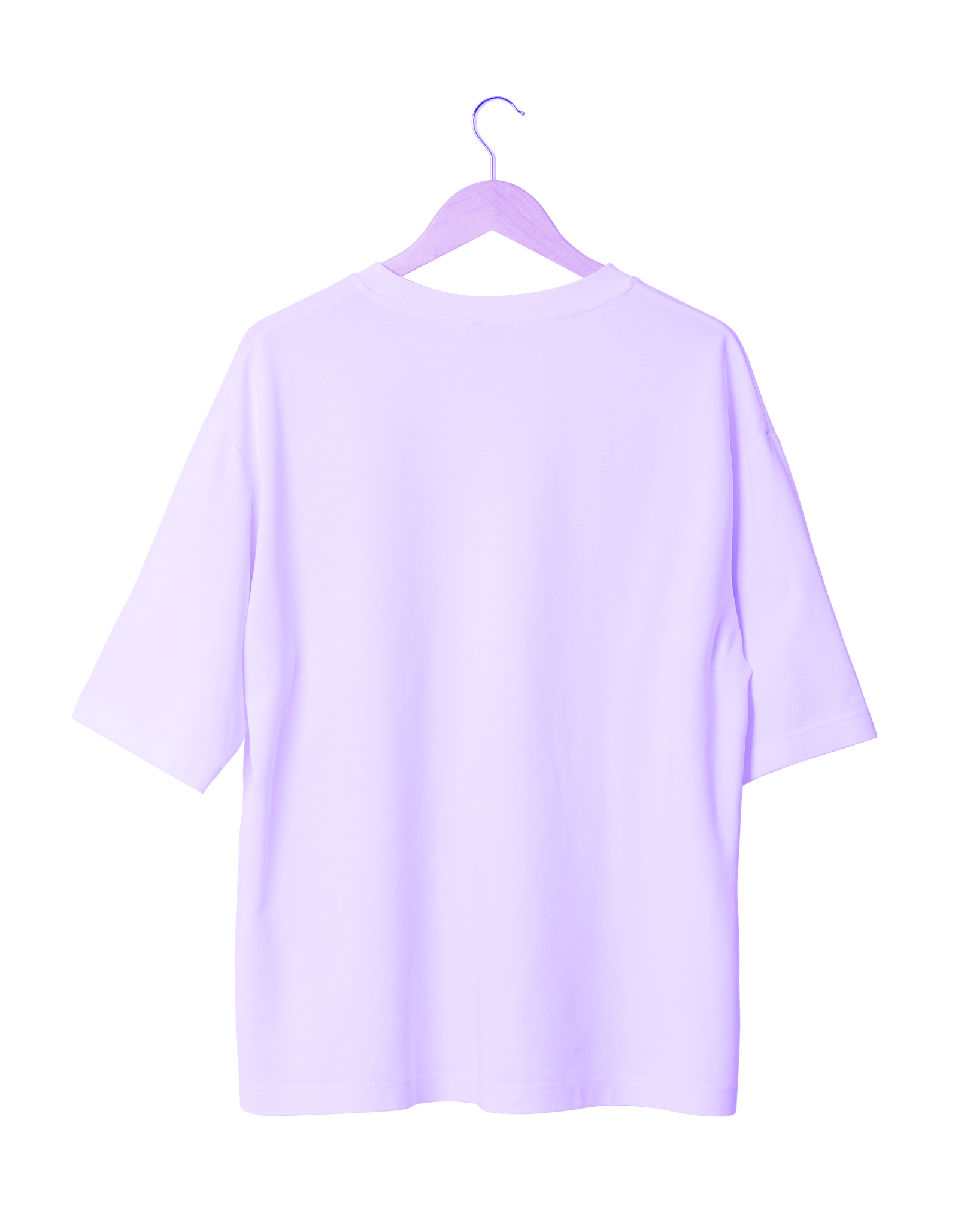 Lavender Solid T-Shirt (Back)