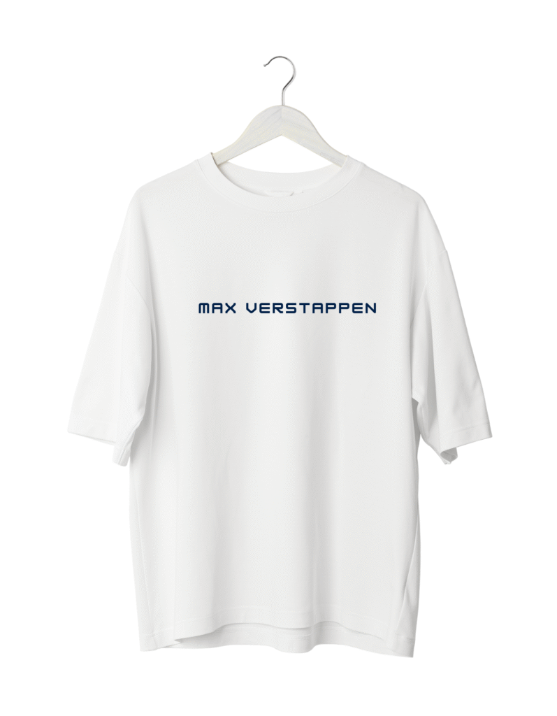 Verstappen Red Bull RB20 Graphic T-Shirt WHITE | OVERSIZED