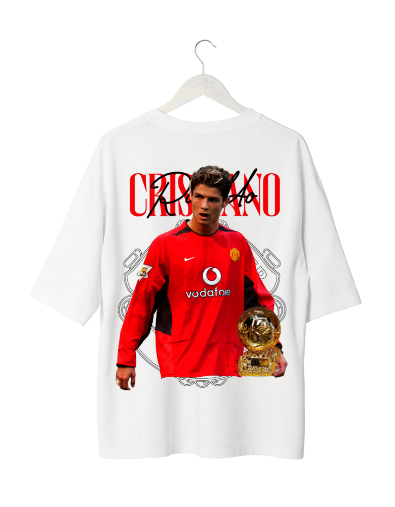 Cristiano Ronaldo T-Shirt White (Oversized)