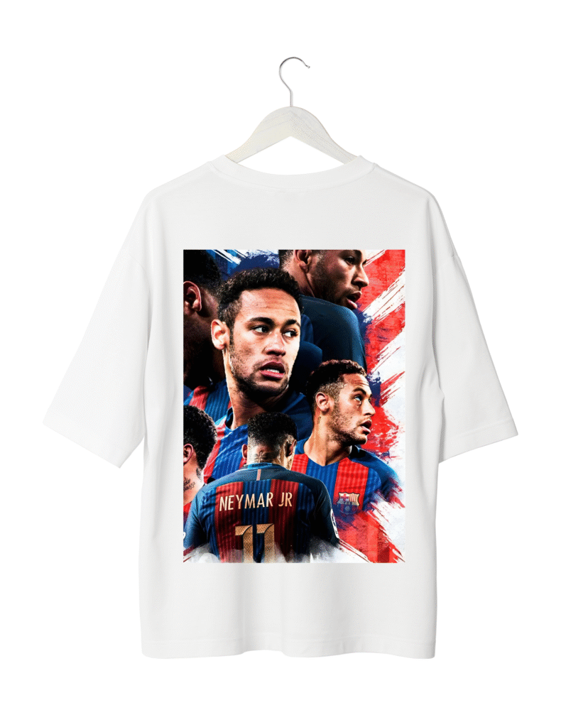 Neymar Jr T-Shirt WHITE  (OVERSIZED)