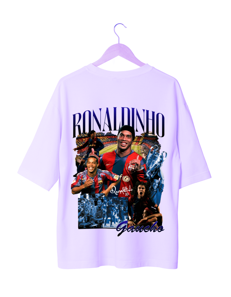Ronaldinho Gaucho T-Shirt BLACK  (OVERSIZED)