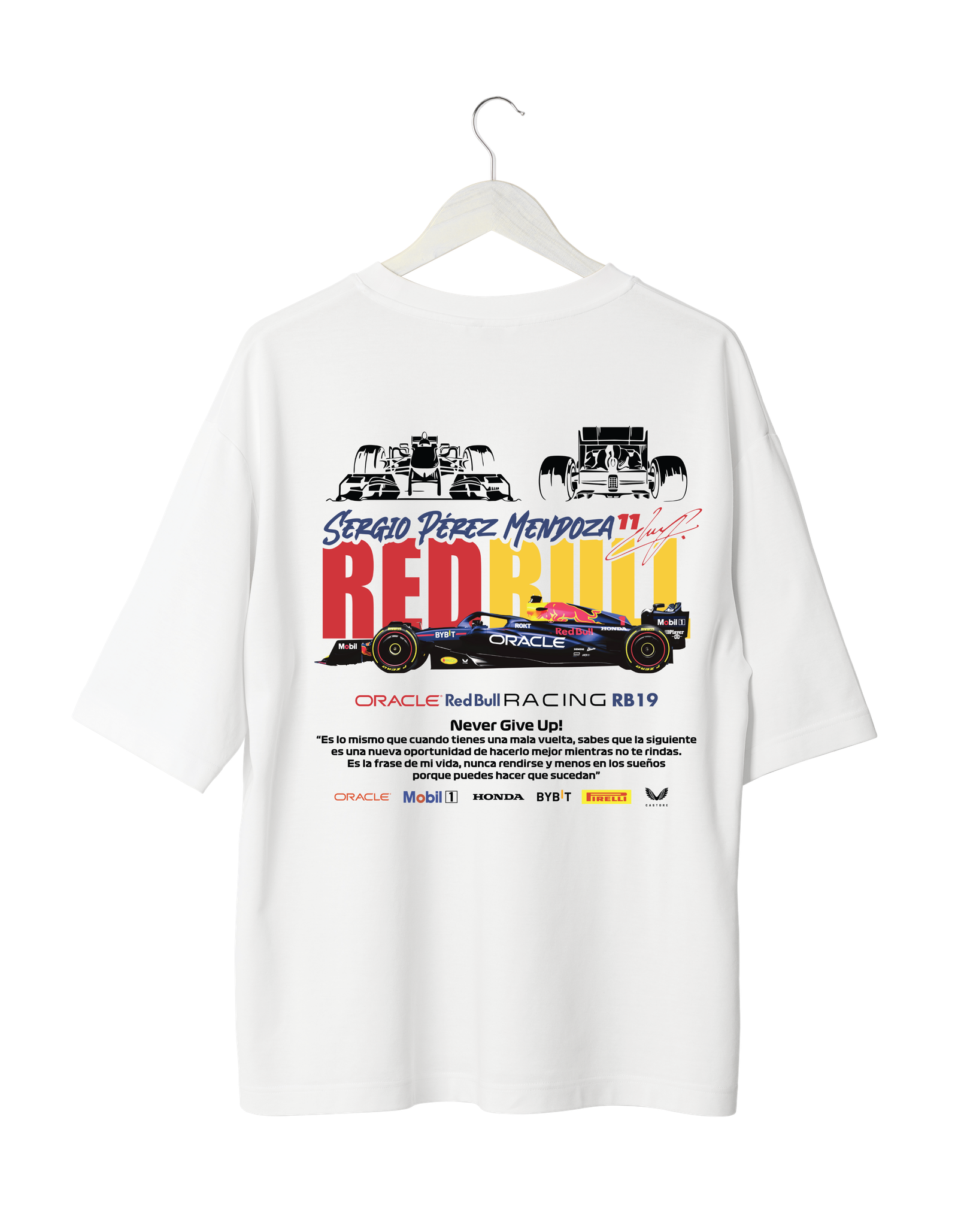 White-Red-Bold-T shirt