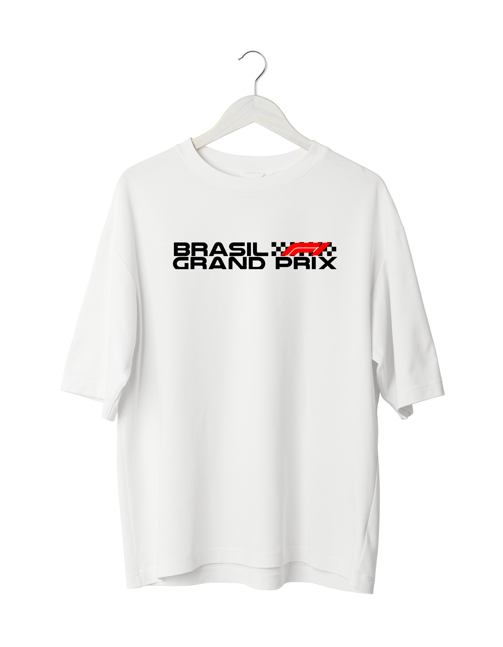 Lewis Hamilton Brasil Grand Prix T-Shirt White OVERSIZED
