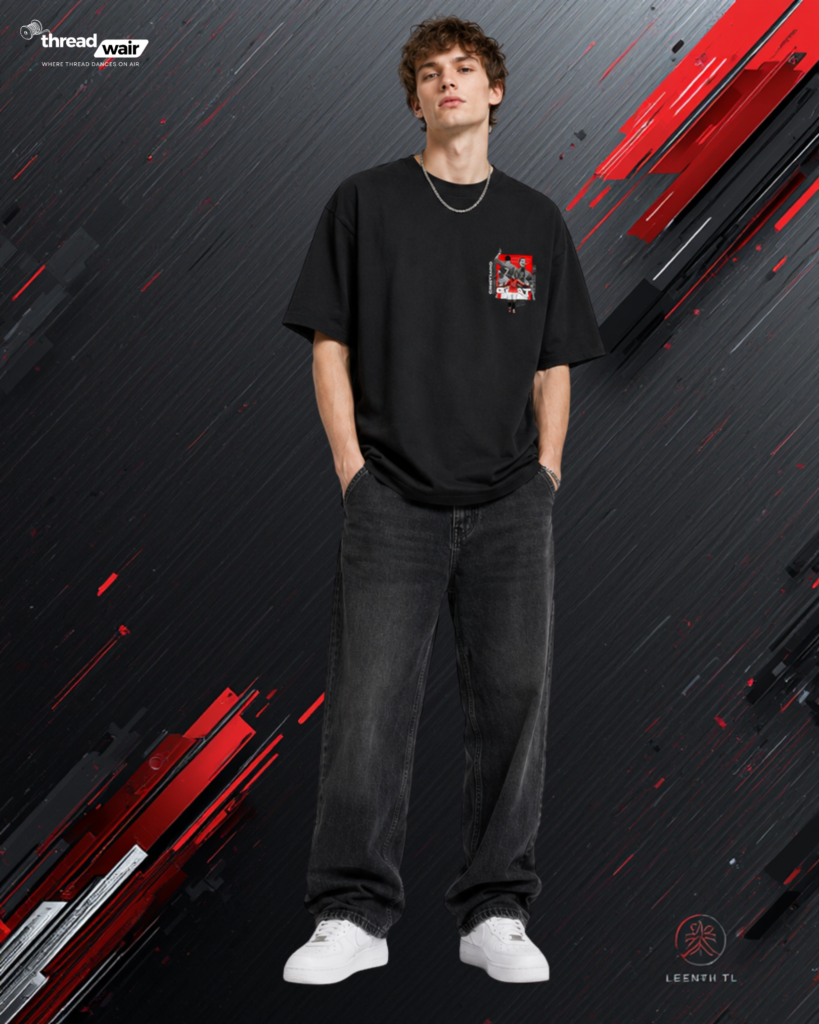 Cristiano Ronaldo – The Cristiano T-Shirt  Black   (OVERSIZED)