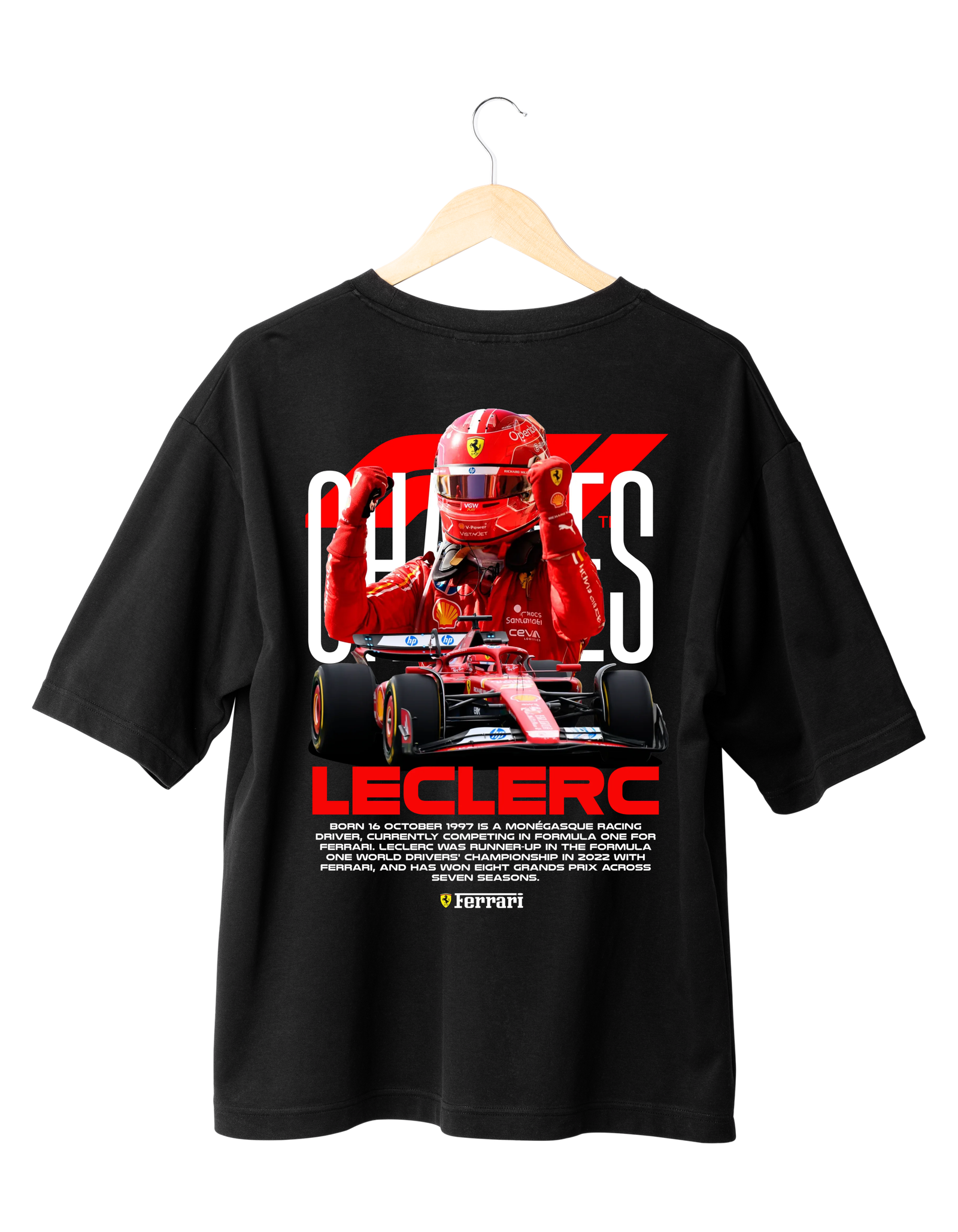 Charles Leclerc Victory Red Ferrari (Oversized)