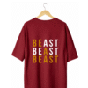 Beast T-Shirt Maroon (Oversized)