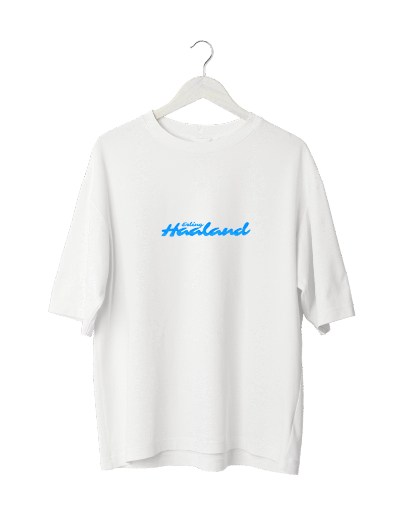 Haaland 9 Icon Edition T-Shirt WHITE  (OVERSIZED)