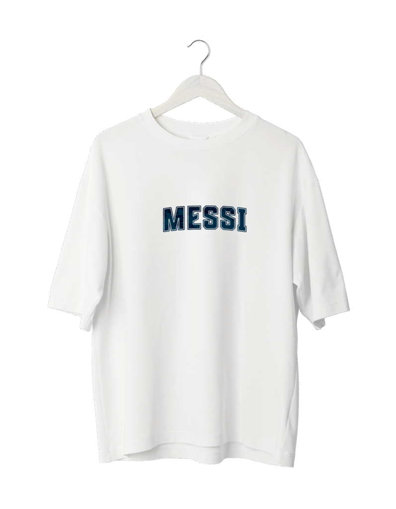 Messi GOAT Edition T-Shirt T-Shirt BLACK  (OVERSIZED)
