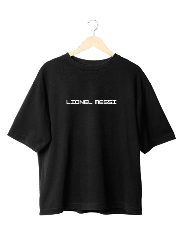 Messi Classic No.10 T-Shirt T-Shirt BLACK  (OVERSIZED)