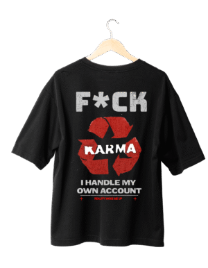 Karma Quote Graphic T-Shirt (Oversized)
