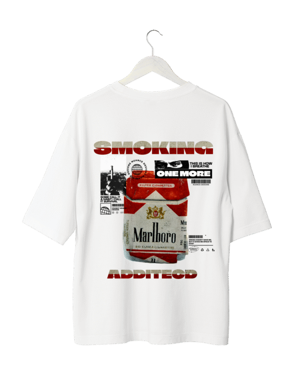Smoking Addicted Graphic T-Shirt (Oversized)