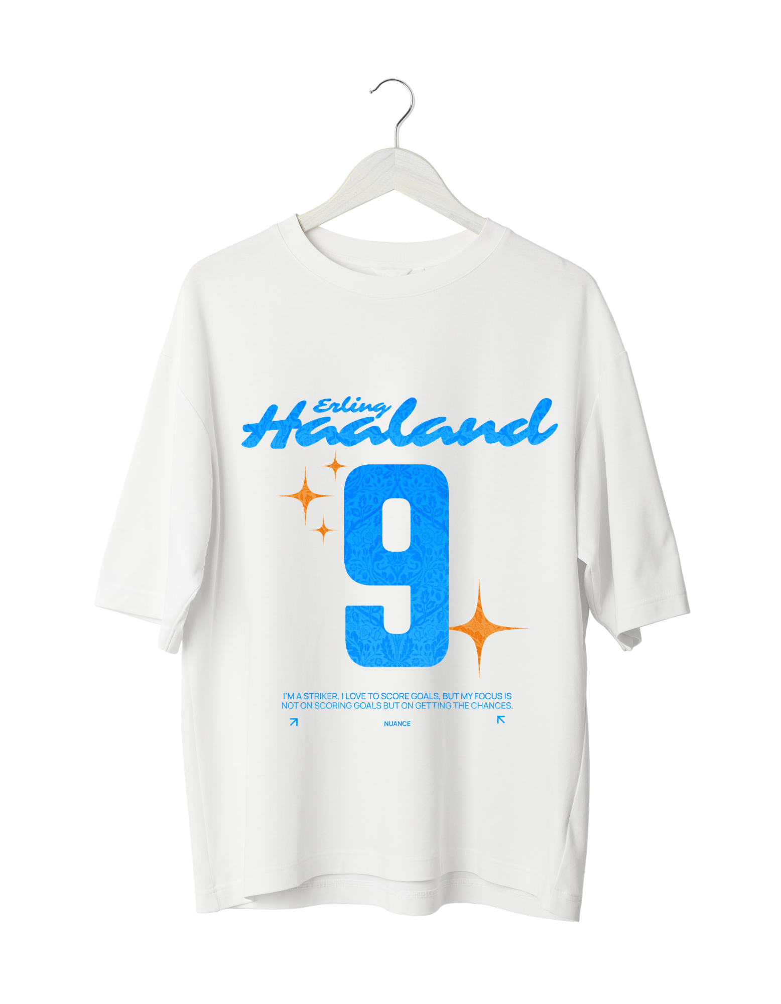 Haaland 9 Icon Edition oversized t-shirt white
